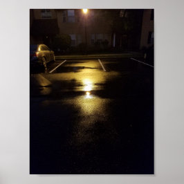 Poster Ruas Molhadas e Luzes de Rua