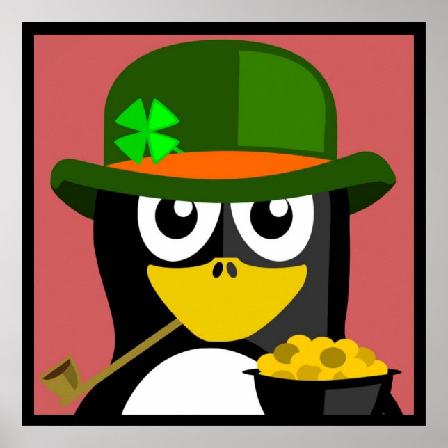 PÔSTER "RUAS. PATRICK'S DAY" PENGUIN (Frente)
