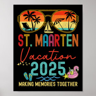 Poster Ruas Retroativas. Férias Maarten 2025 Memórias Cor