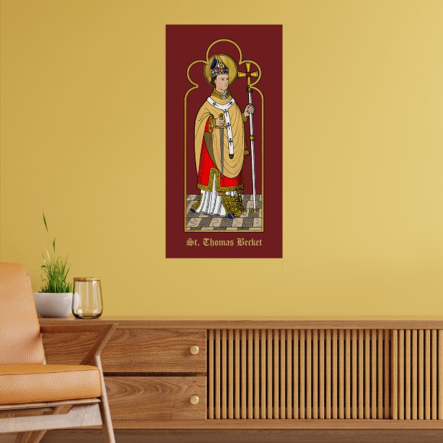 Poster Ruas. Thomas Becket com Espada (M 033; Colorida) (Sala de Estar 2)