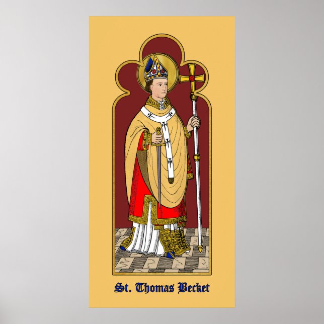 Poster Ruas. Thomas Becket com Espada (M 033; Colorida) (Frente)