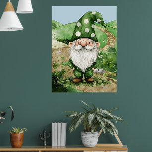 Poster Ruas Verdes Adoráveis. Gnomos do Dia de Patrick