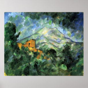 Poster Ruas. Victoire e Chateau Noir por Paul Cezanne