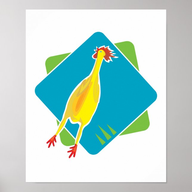 Poster rubber chicken (Frente)