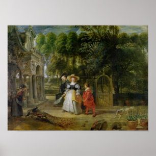 Poster Rubens and Helene Fourment in the Garden