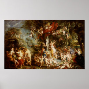 Poster Rubens - Banquete De Vênus