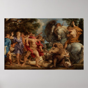 Poster Rubens - Calydonian Boar Hunt