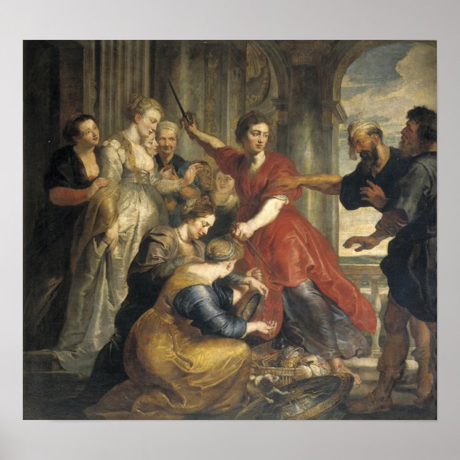 Poster Rubens - Descoberta de Aquiles. Ulisses, Diomedes. (Frente)