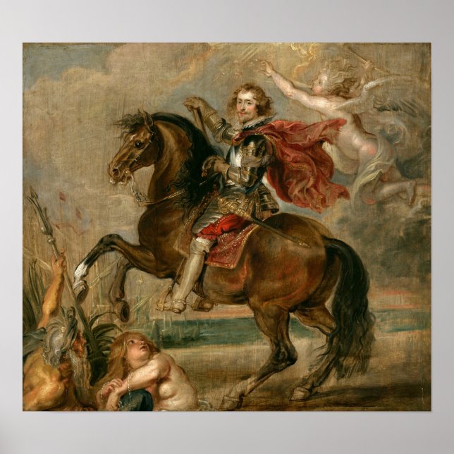 Poster Rubens - Duque de Buckingham Equestre (Frente)