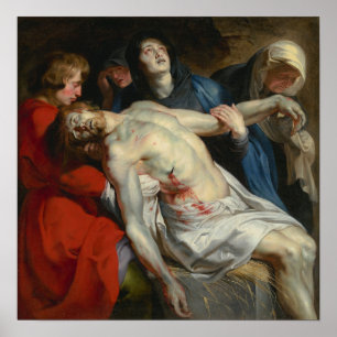 Poster Rubens - Entombment
