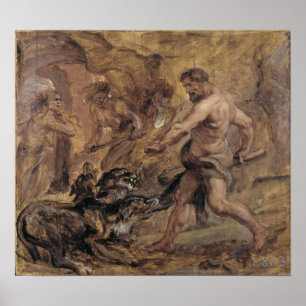 Poster Rubens - Hercules E Cerberus, 1636