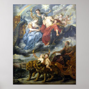Poster Rubens - King & Marie de Médicis em Lyon