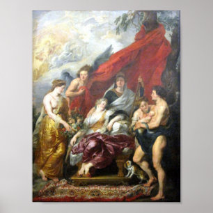 Poster Rubens - Nascimento do Dauphin em Fontainebleau