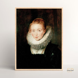 Poster Rubens Pieter Paul Retrait Lady Waiting Infanta
