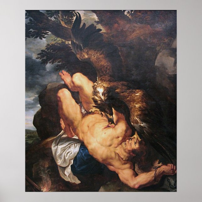 Poster Rubens - Prometheus Bound (Museu Filadélfia) (Frente)