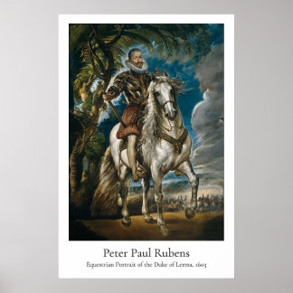 Poster Rubens – Retrato Equestre do Duque de Lerma