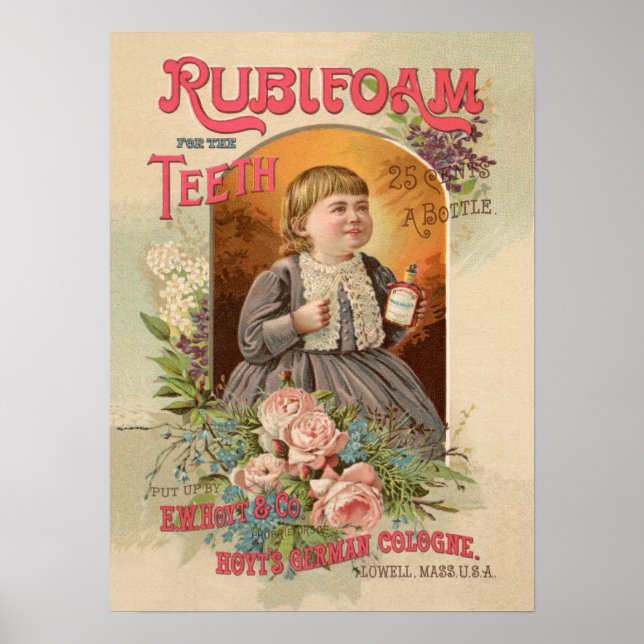 Poster Rubifoam para o Anúncio dos Dentes (Frente)