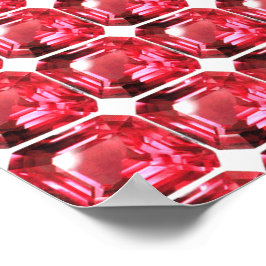 Poster Ruby Gemstone Pink