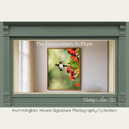 Poster Ruby-Throated Hummingbird Fine Art Photography 