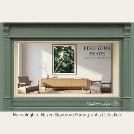 Poster Ruby-Throated Hummingbird Fine Art Photography 