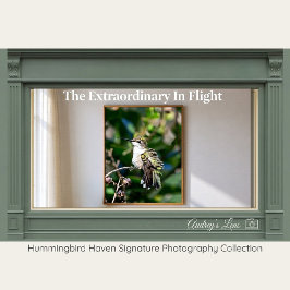 Poster Ruby-Throated Hummingbird Fine Art Photography 