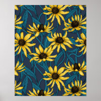 Rudbekia amarela no marinho
