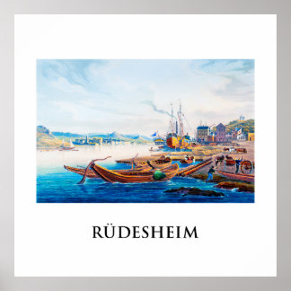 Poster Rüdesheim, Alemanha 01B