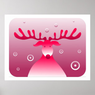 Pôster Rudolf retro