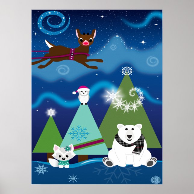 Poster Rudolph E Amigos (Frente)