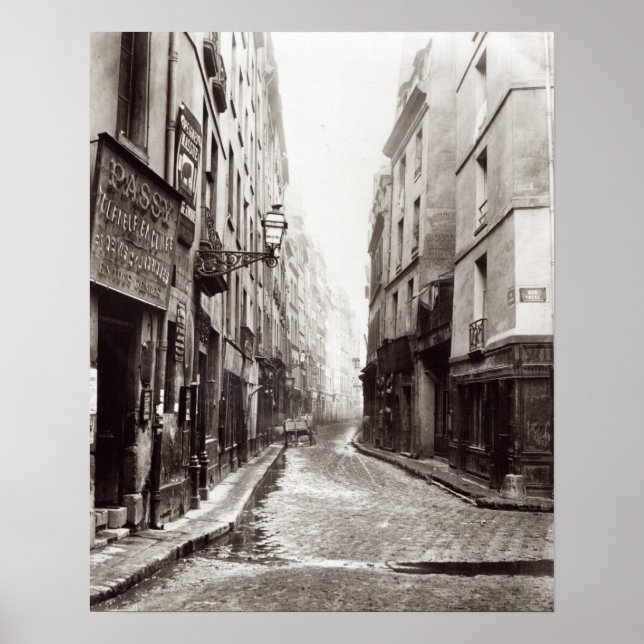 Poster Rue Aumaire, da Rue Volta, Paris, 1858-78 (Frente)