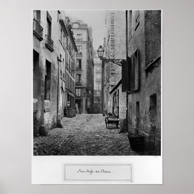 Pôster Rue Basse des Ursins, Paris, 1858-78 (Frente)