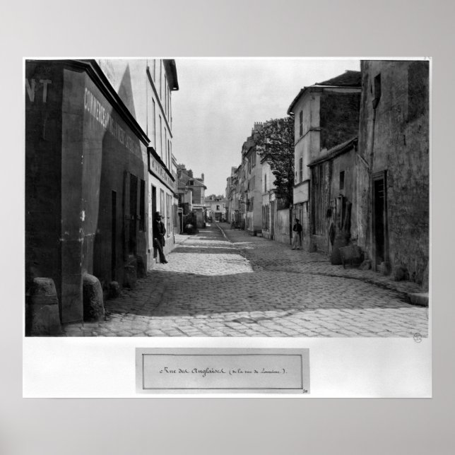Poster Rue des Anglaises, da rue de Lourcine, Paris (Frente)