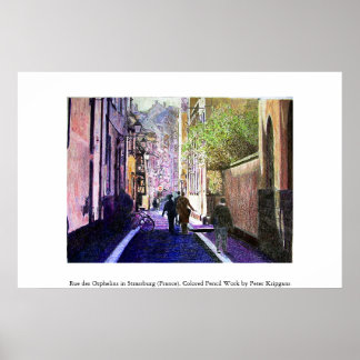 Pôster Rue des Orphelins, Estrasburgo (França)
