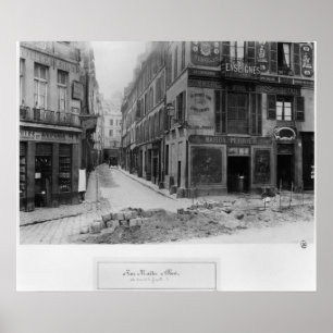 Pôster Rue Maitre Albert Paris, 1858-78