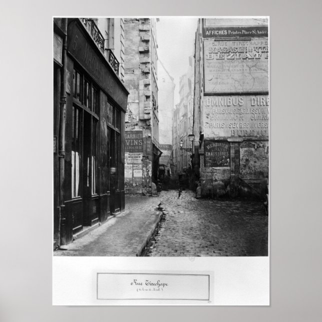 Poster Rue Tirechape, da Rue de Rivoli, Paris (Frente)