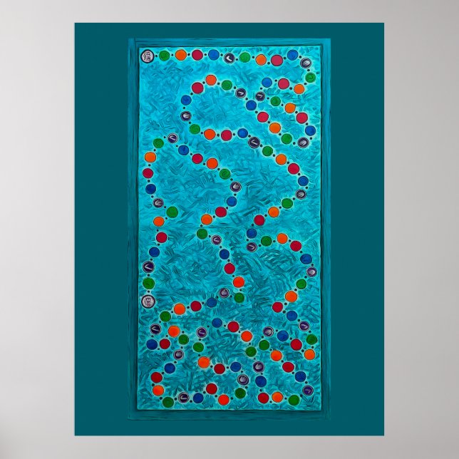 Poster Rug de área do Design do Conselho do jogo (Frente)