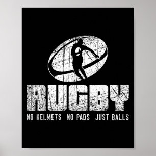 Poster Rugby Sem Capacete Sem Protetores Só Camisa - Cita