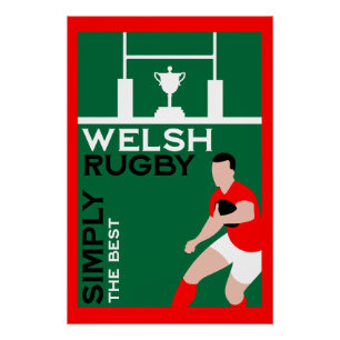 Pôster Rugby Wales Fan Art
