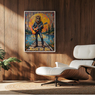 Poster Rugido Selvagem: Guitarra junto à Água