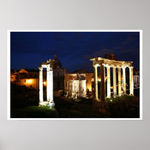 Poster Ruínas à noite