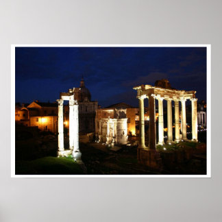 Poster Ruínas à noite