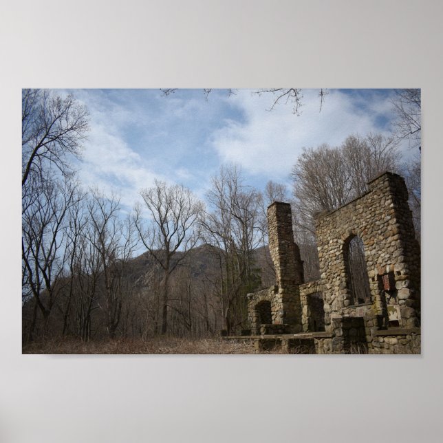 Poster Ruínas Cornish da propriedade (Frente)