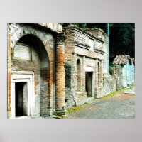 Ruínas de Pompeia - mercado com templos