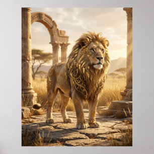 Poster Ruínas do Leão de Folha de Ouro