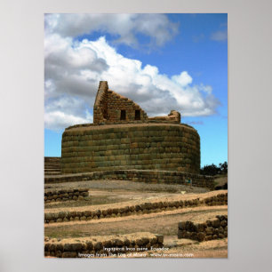 Poster Ruínas Incas de Ingapirca, Equador