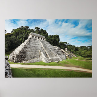 Poster Ruínas palenque - Templo das Inscrições