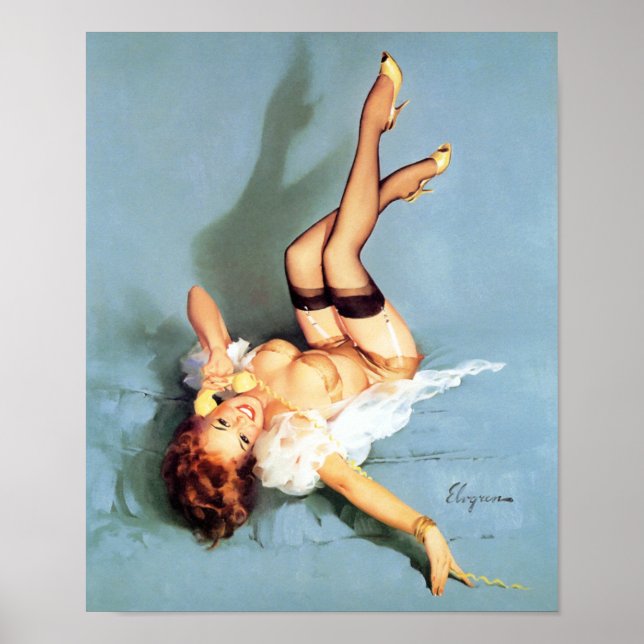 Pôster Ruiva no pino do telefone (Frente)