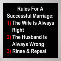 Rules For A Successful Marriage