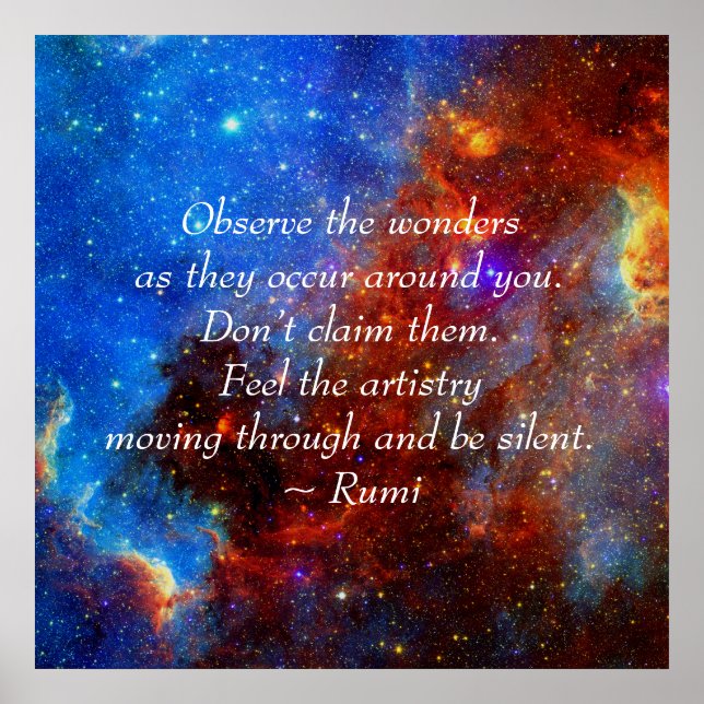 Pôster Rumi As Maravilhas (Frente)