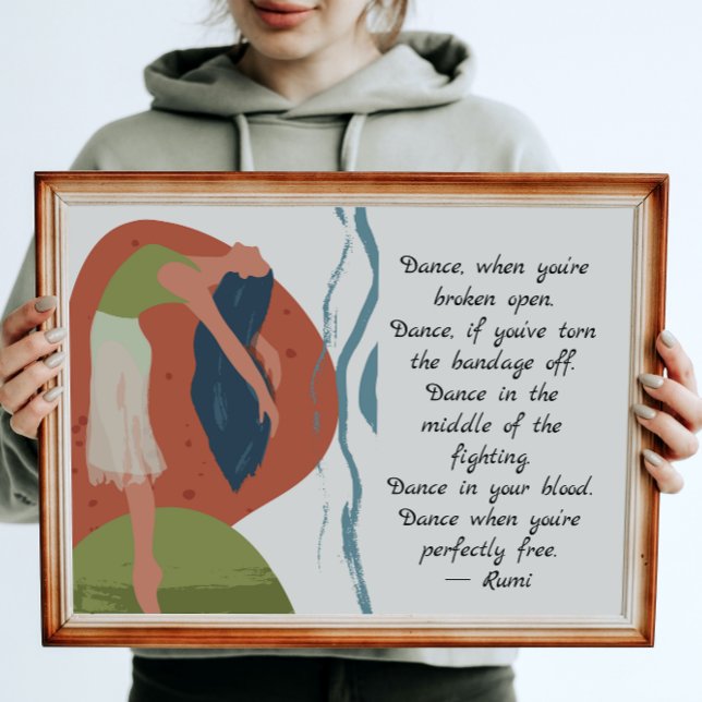 Pôster Rumi Dance Cote com Dancer (Criador carregado)